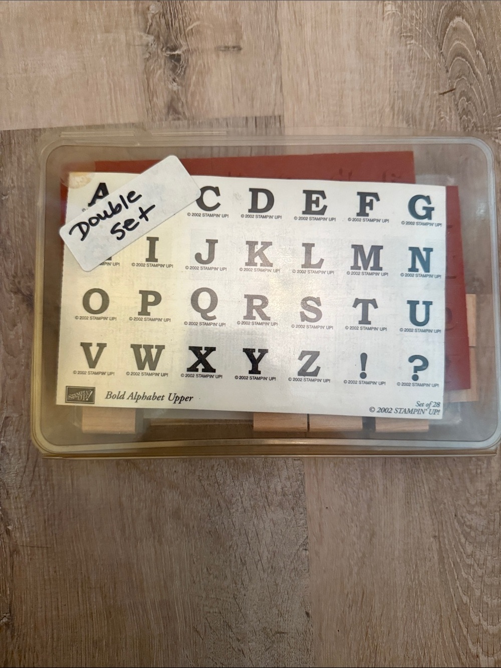 Stampin' Up! Bold Alphabet Upper - Black Letter Stamp Set